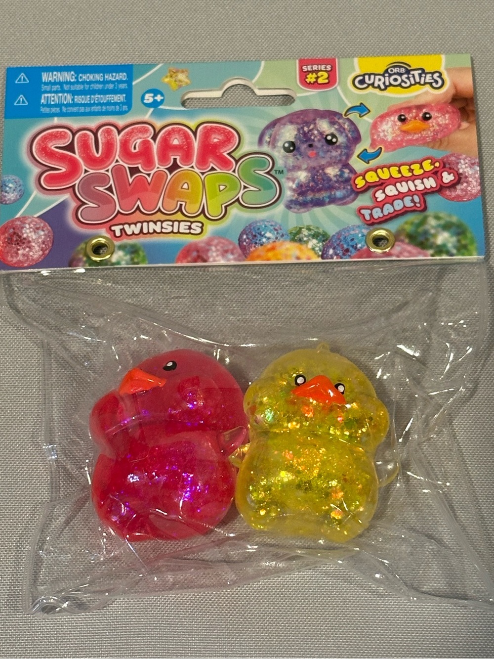 Sugar Swaps Twinsies Squishy Ducks - Pink & Yellow
